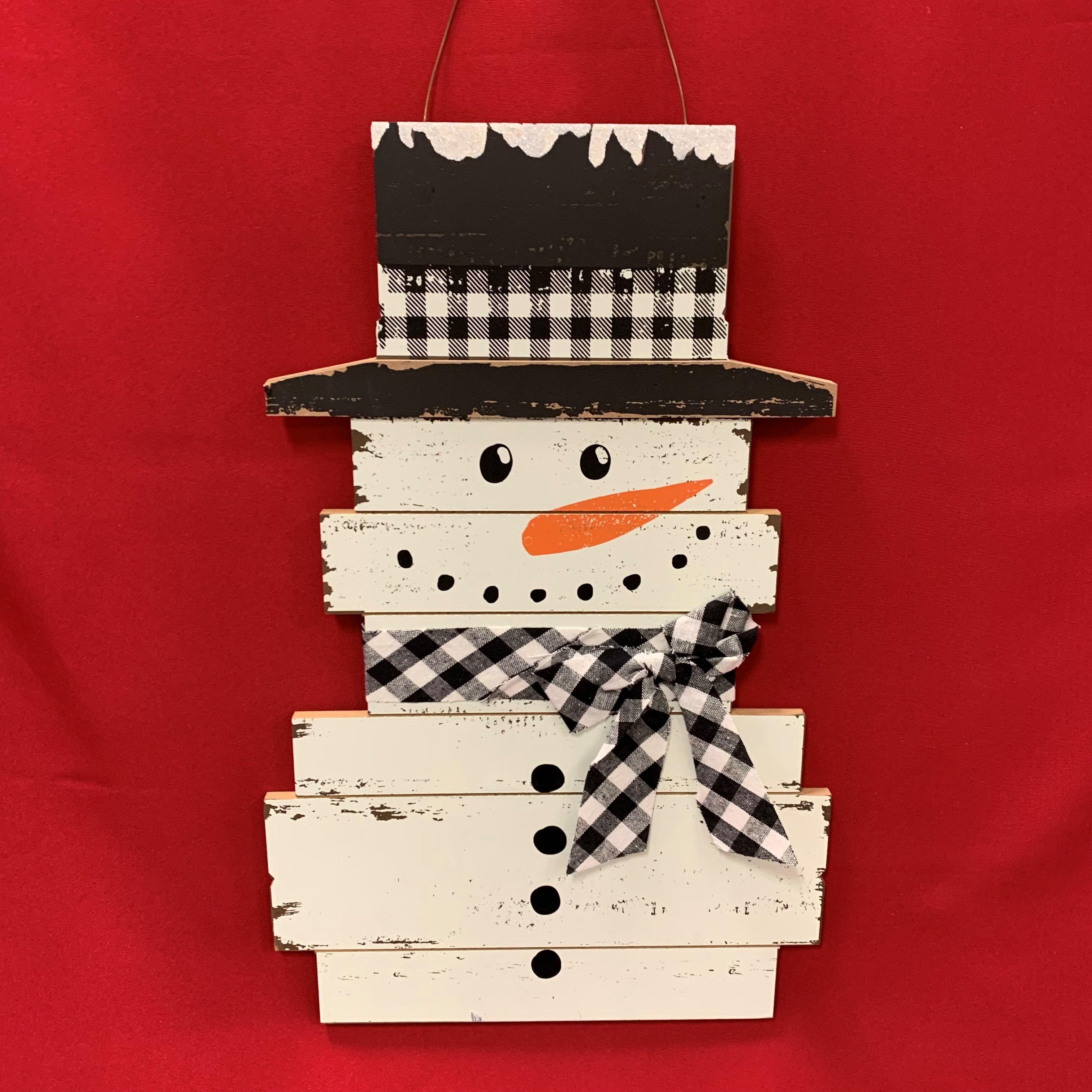 RUSTIC SLAT SNOWMAN